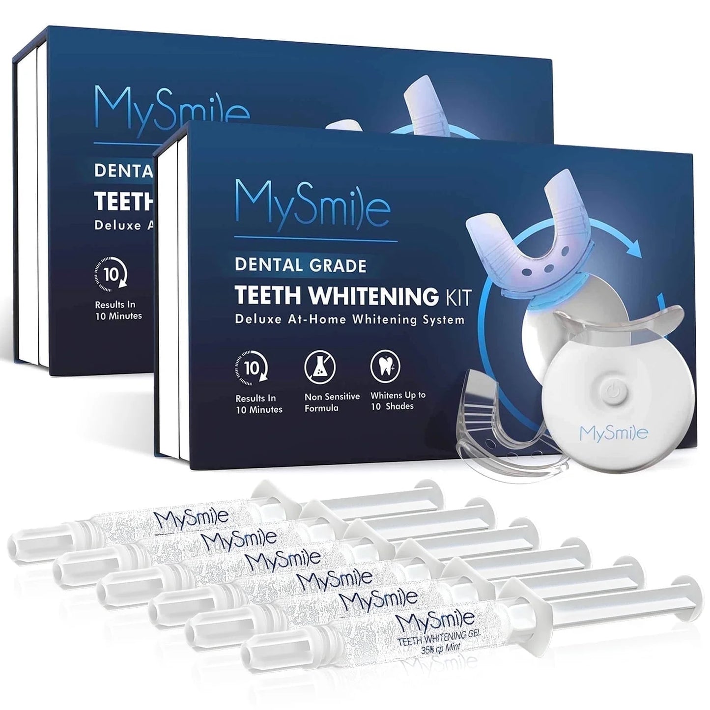 2PC Teeth Whitening Kit with 5-LED Light