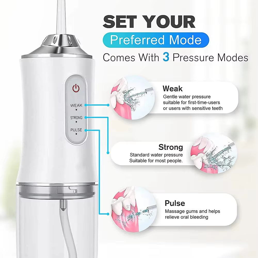 Portable High Pressure Dental Flosser
