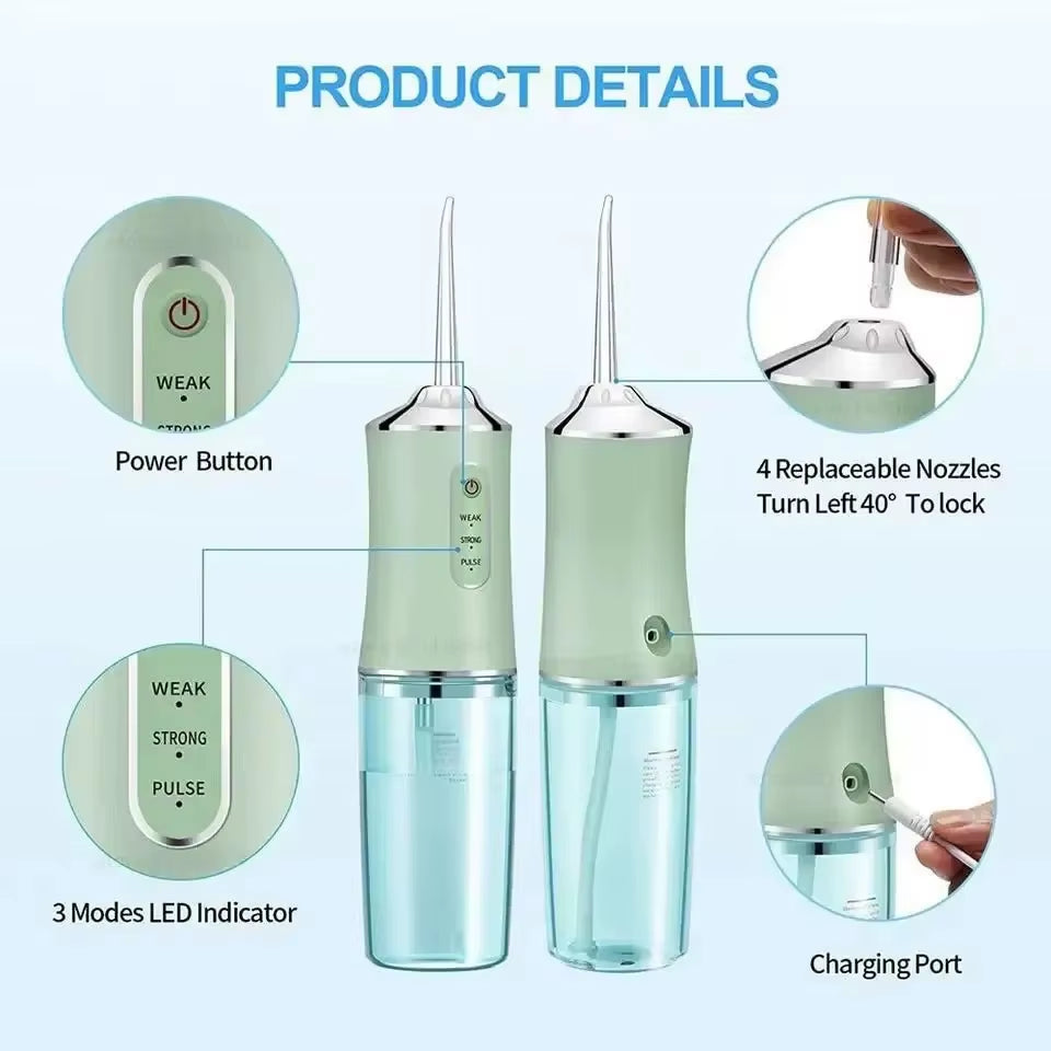 Portable High Pressure Dental Flosser