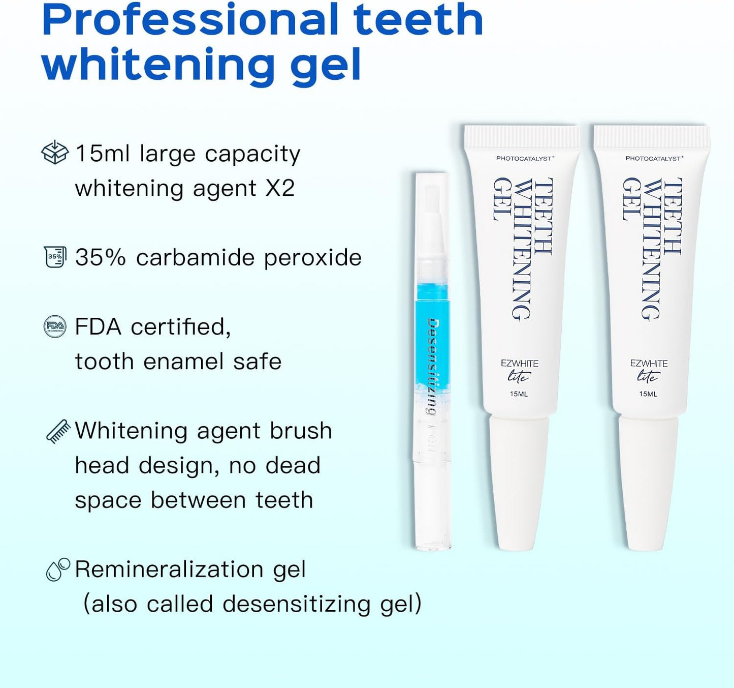 Rechargeable Teeth Whitener Gel Pen Strips