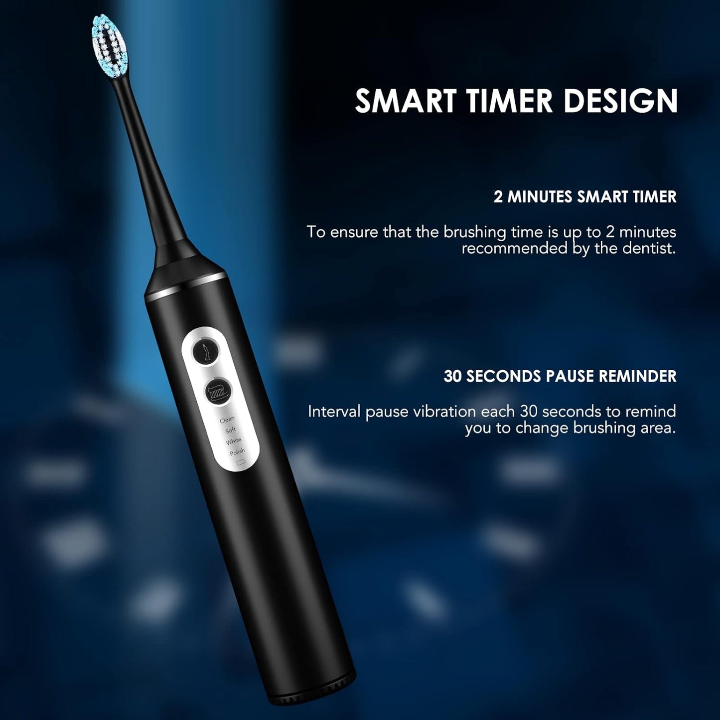 Electric Toothbrush with Water Flosser Combo
