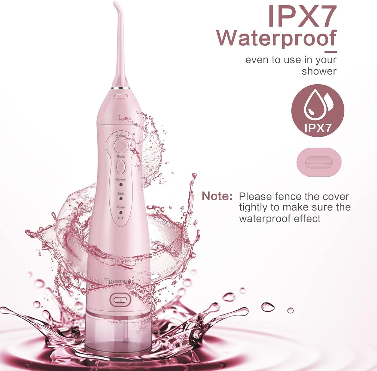 Pink Cordless Water Flosser 
