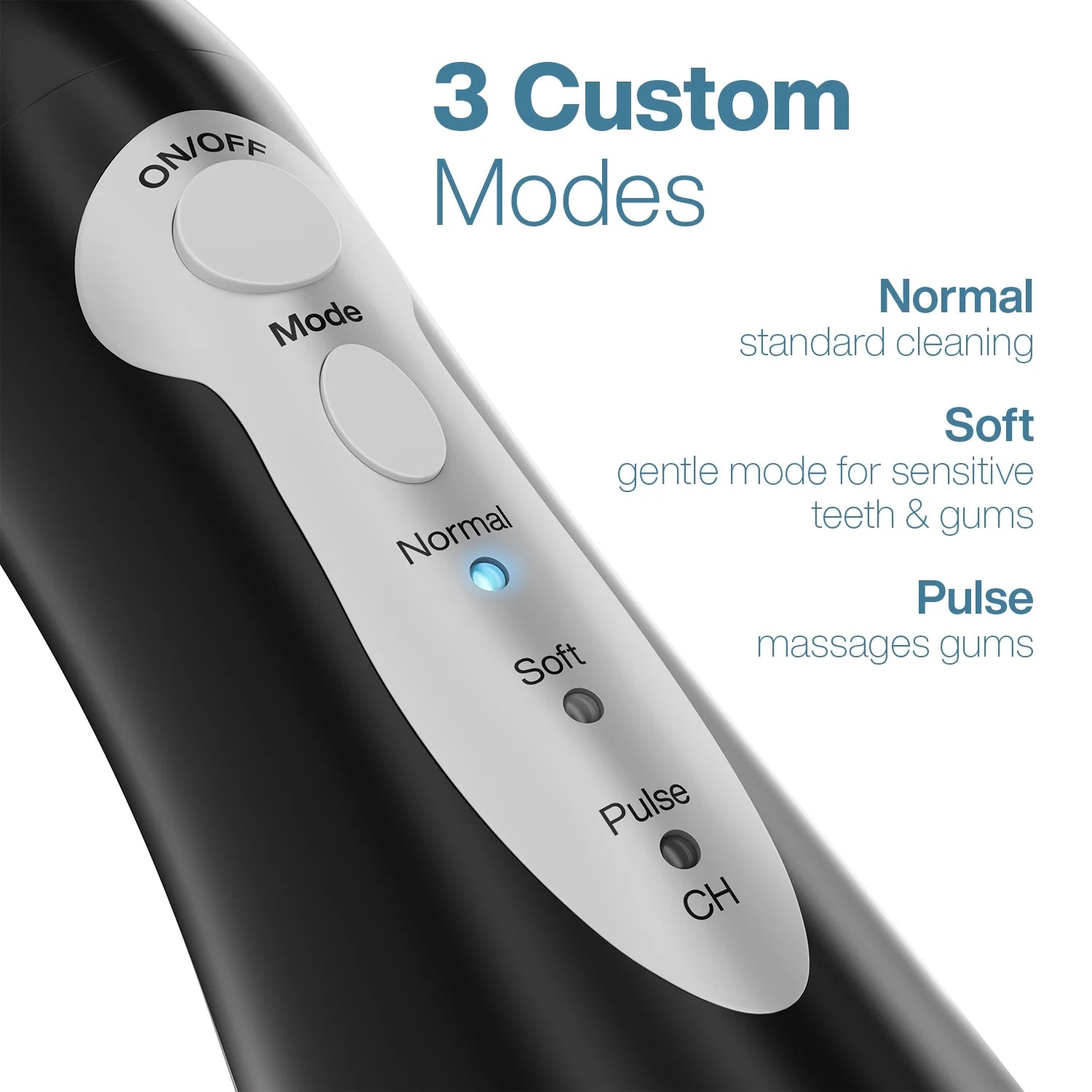 Black Rechargeable Water Flosser 