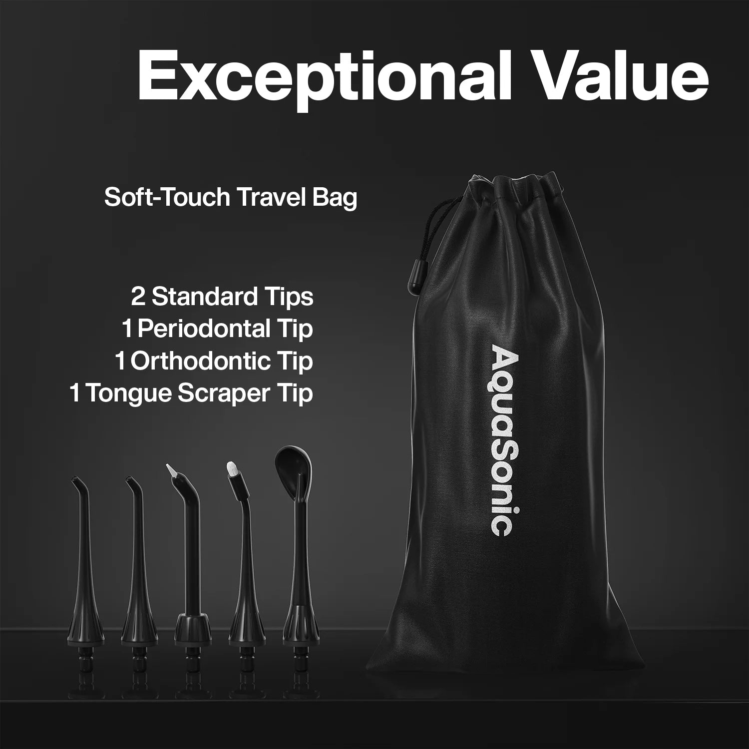 Black Rechargeable Water Flosser 