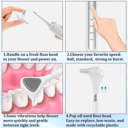 Reusable Electric Vibration Flosser 
