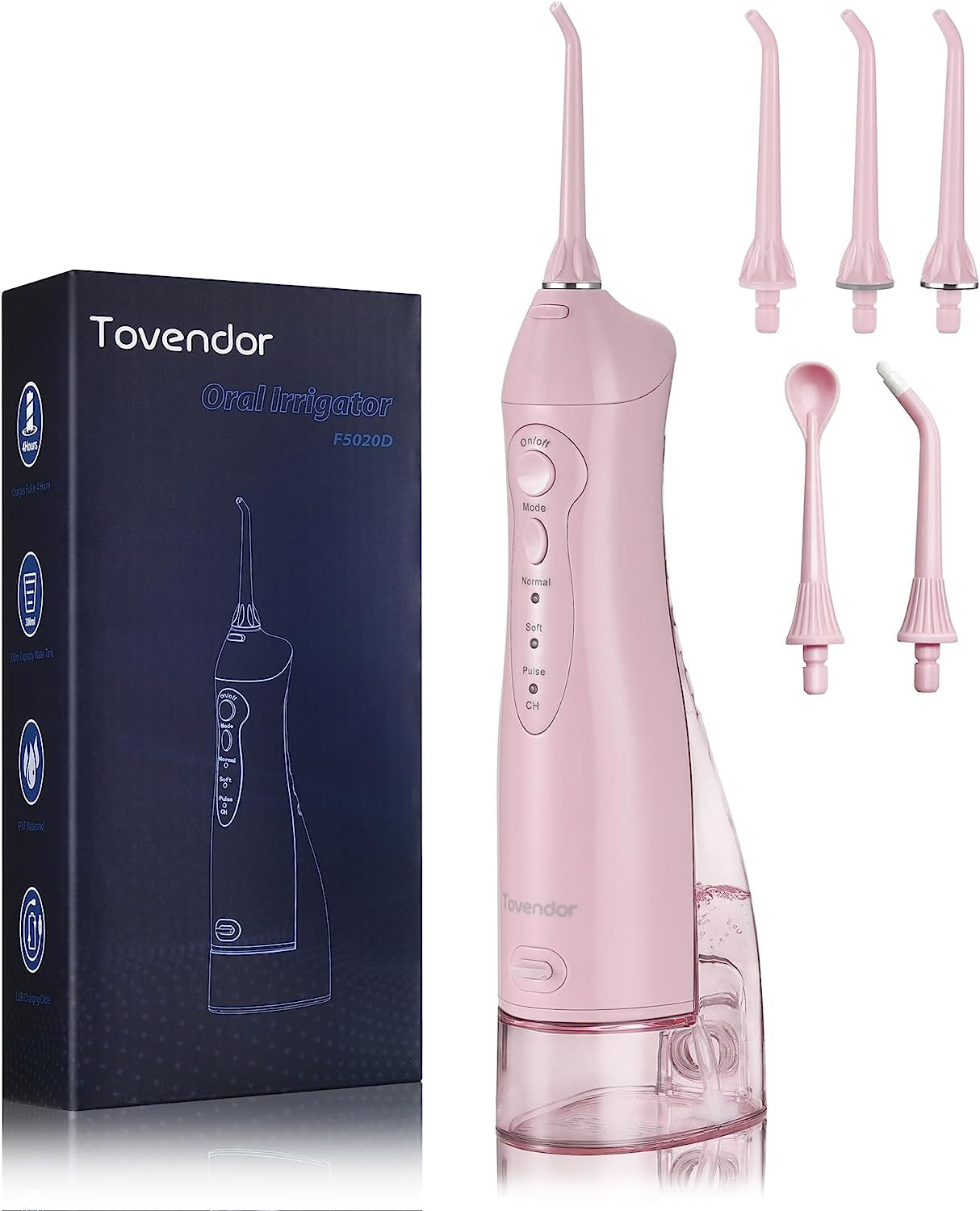 Pink Cordless Water Flosser 
