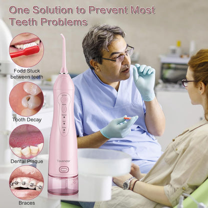 Pink Cordless Water Flosser 