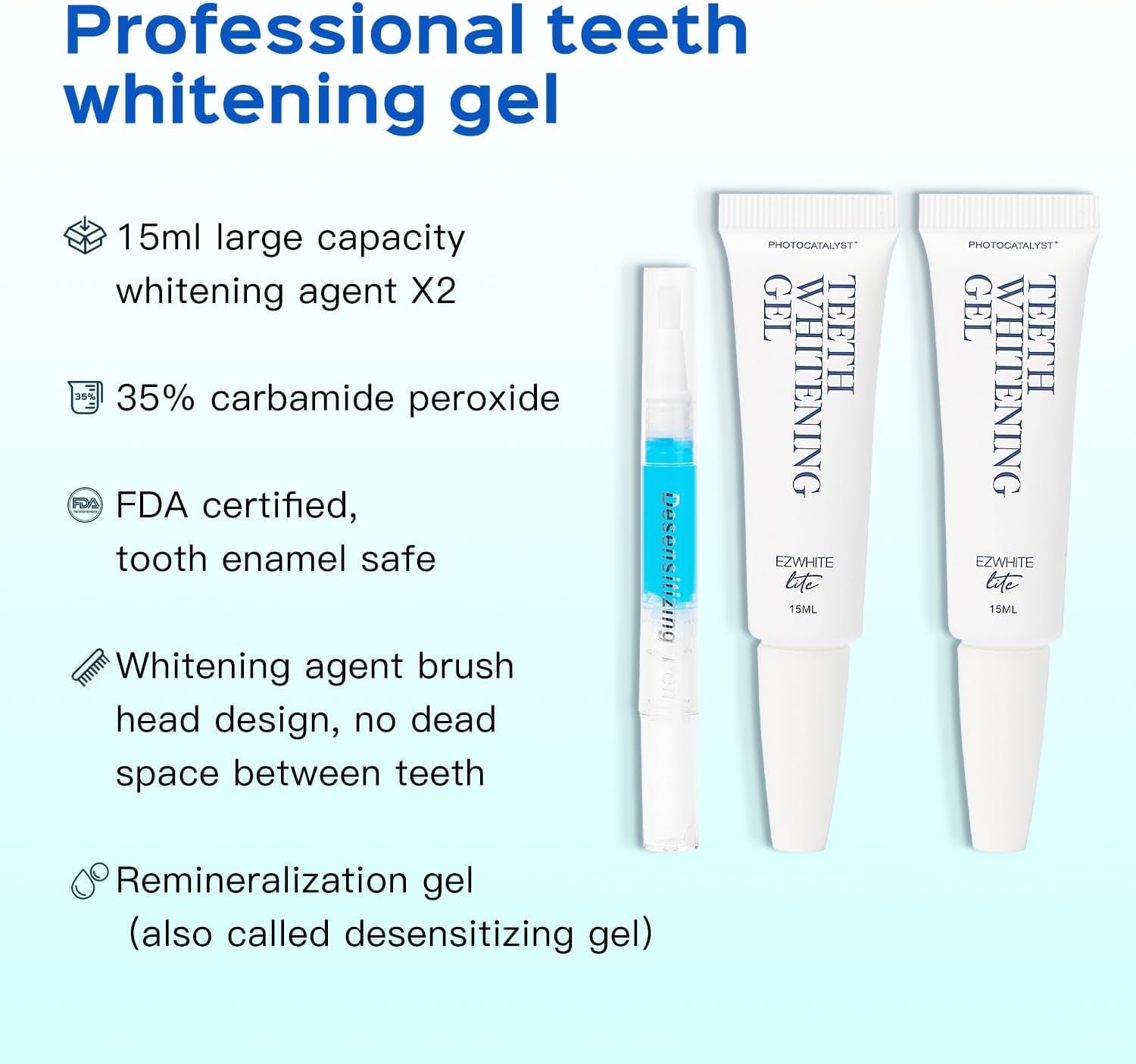  Rechargeable Teeth Whitener Gel Pen Strips