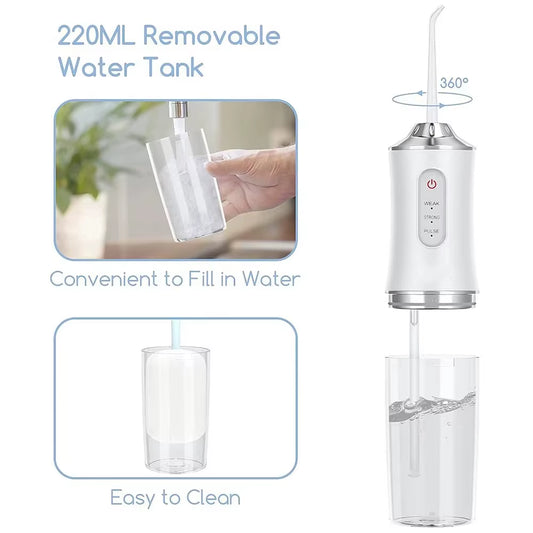 Portable High Pressure Dental Flosser 