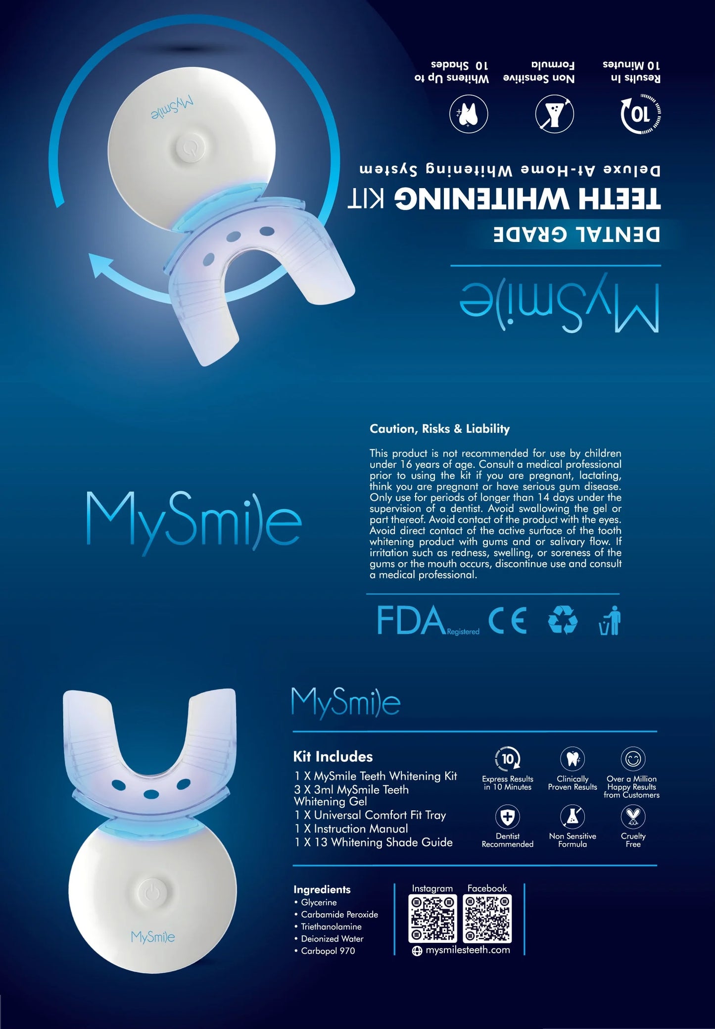 Teeth Whitening & Stain Remover Kit