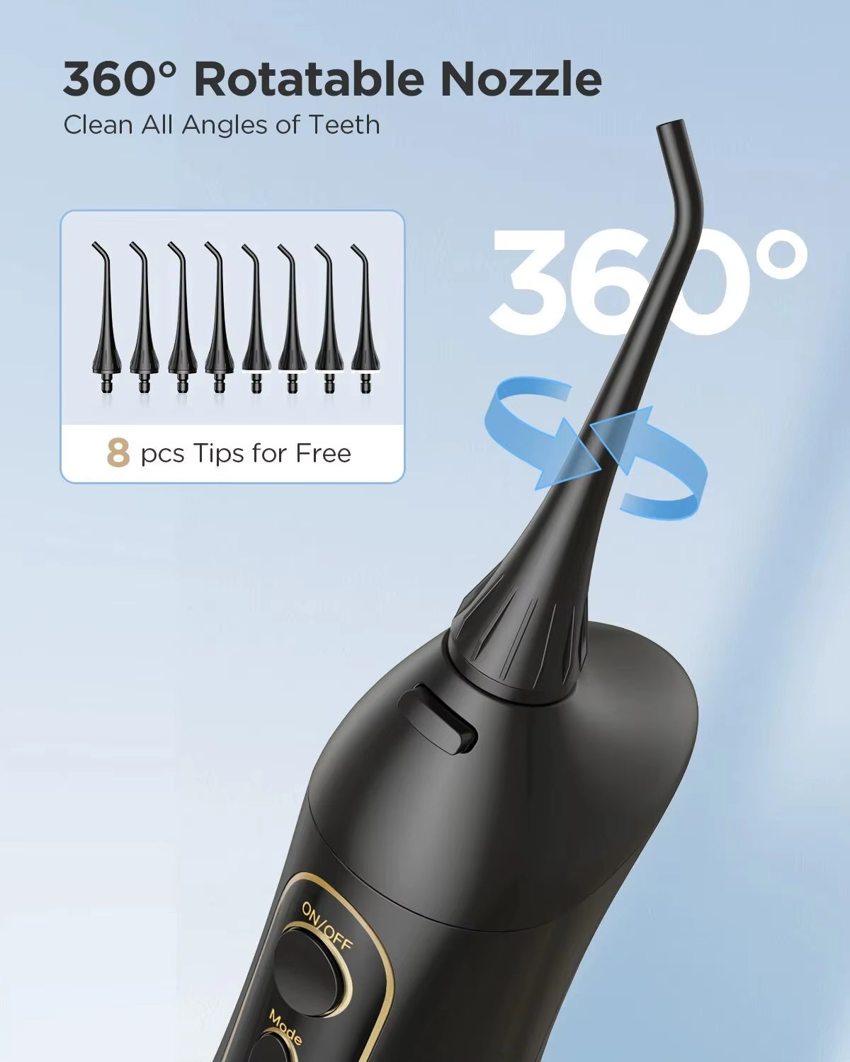 Rechargeable Dental Water Flosser Oral Irrigator 