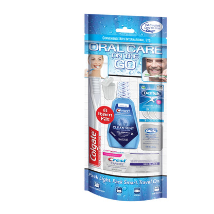 Overall 6Pc Travel Toothbrush Kit